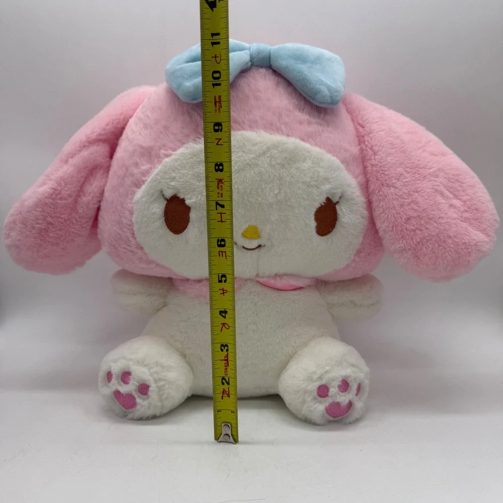 Sanrio My Melody Plush w Pocket Pink Blue Bow Bunny Bag